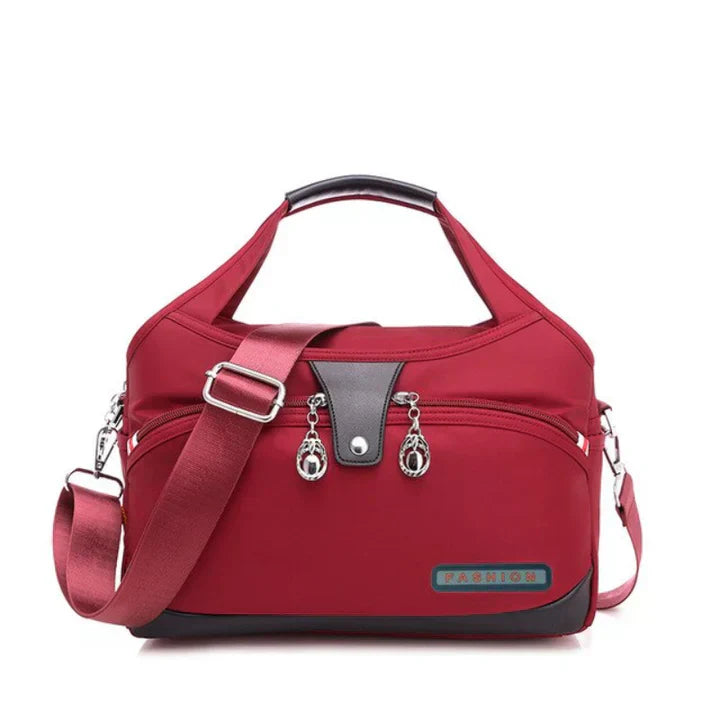 Gisela | Modische Tasche mit Fächern und Reißverschlussfach