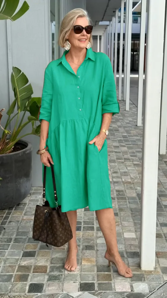 Palmer - Neues Freizeitkleid für Damen aus Leinen und Baumwolle