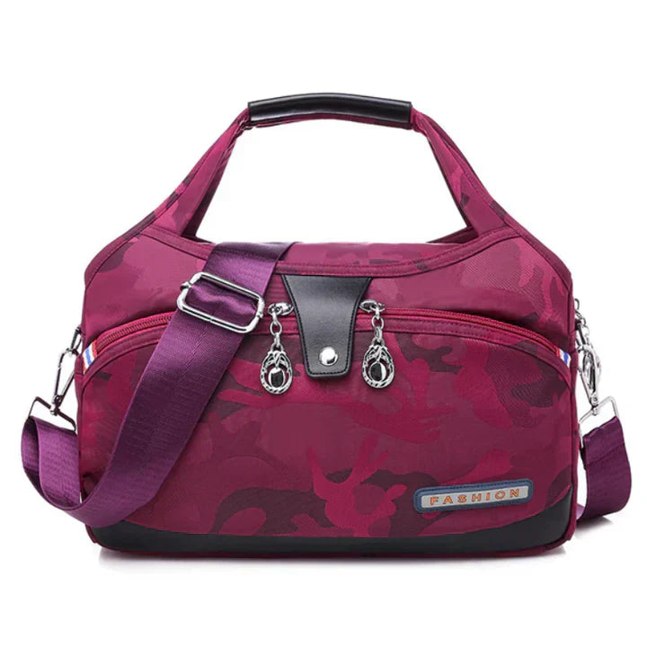 Gisela | Modische Tasche mit Fächern und Reißverschlussfach