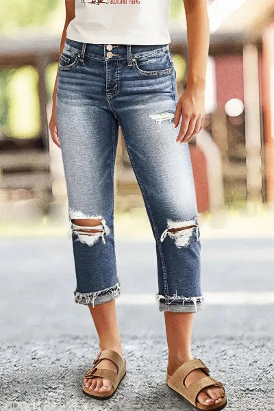 Serenitia - Lässig getragene Jeans für Frauen