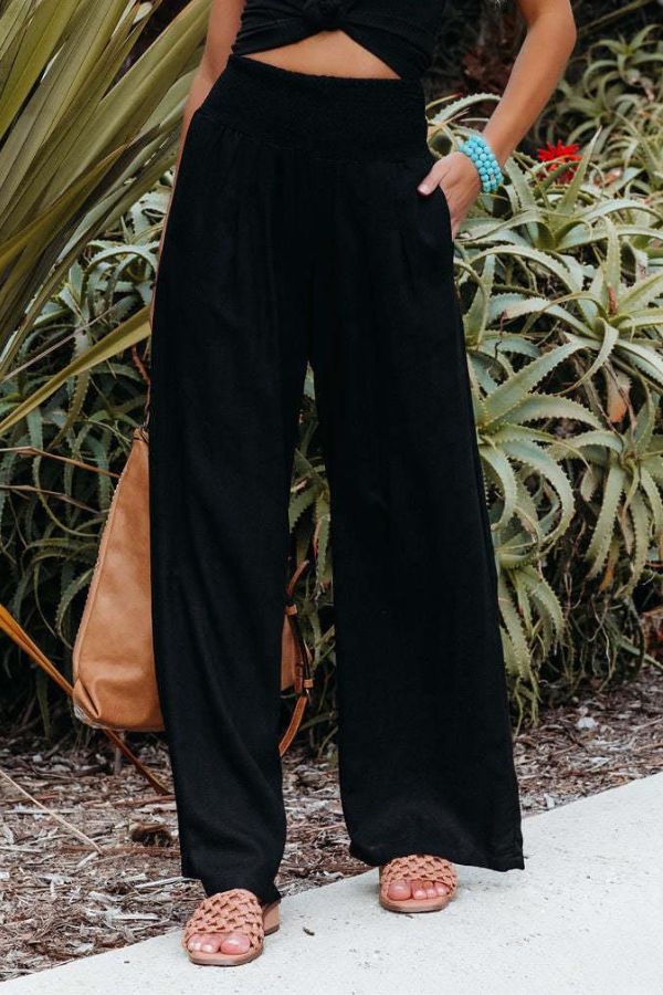 Herbst - Hose aus Baumwolle mit hoher Taille