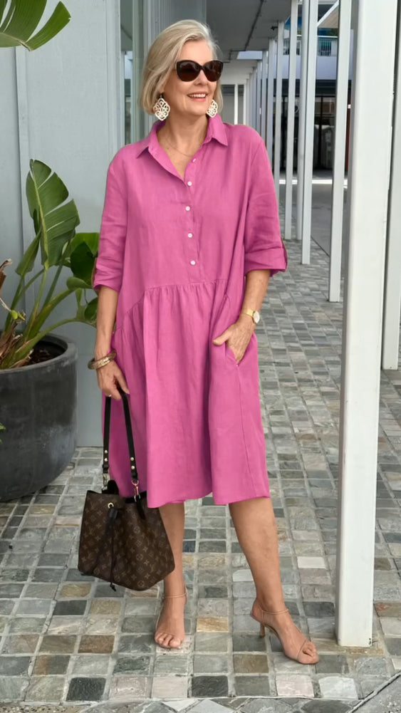 Palmer - Neues Freizeitkleid für Damen aus Leinen und Baumwolle
