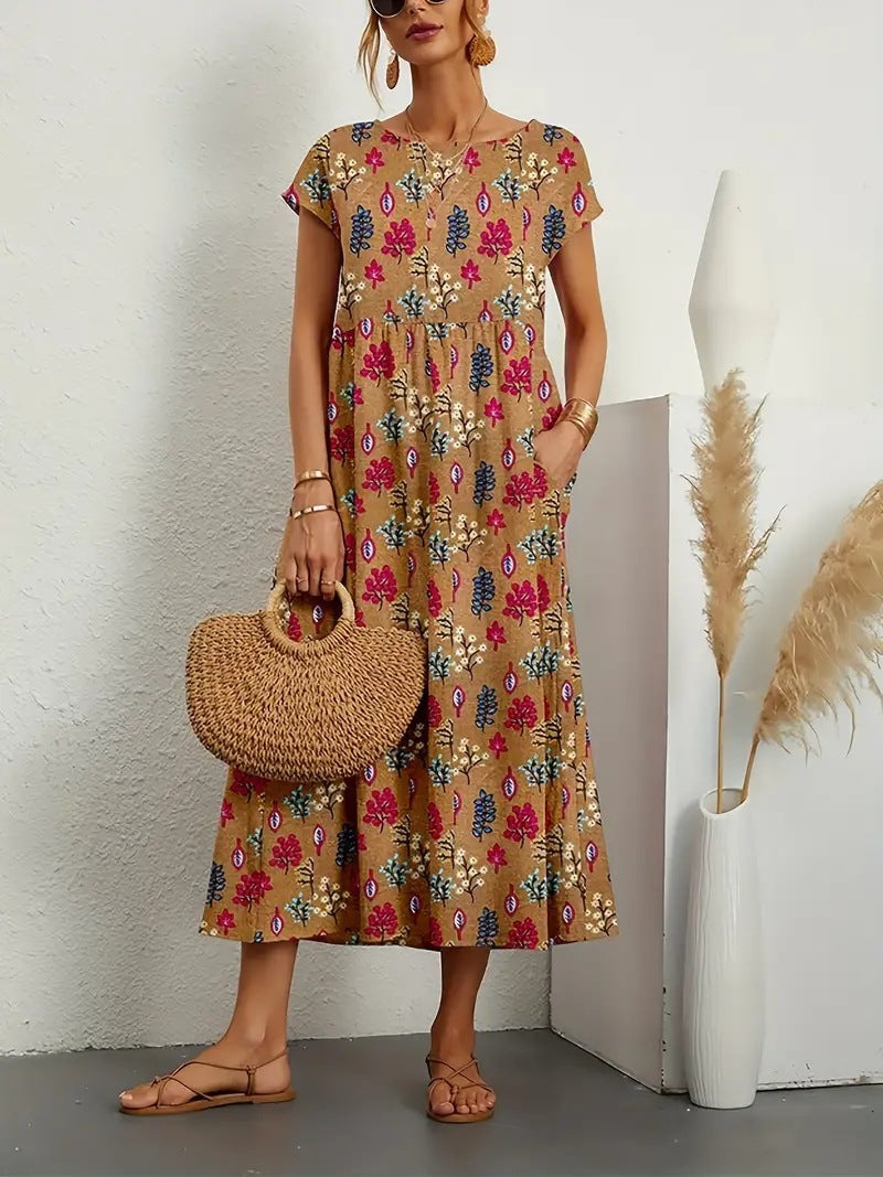 Josiane | Elegantes Blumenkleid