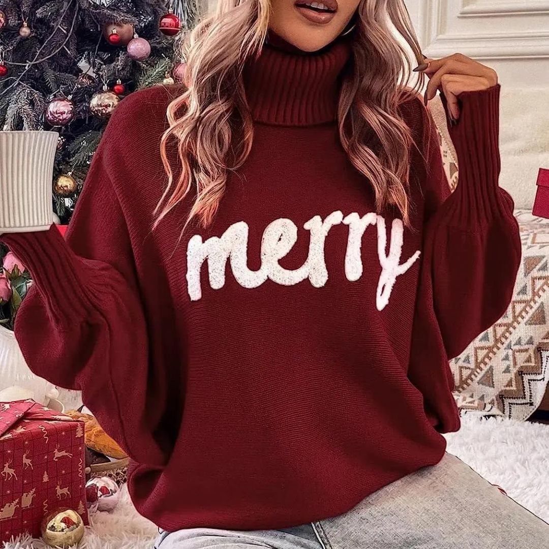 Cindy | Warmer festlicher Damen-Rolli für Weihnachten