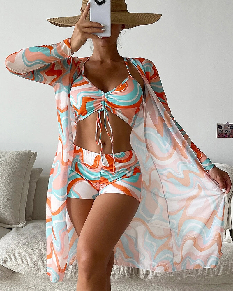 Delia® | Dreiteiliges Bikini-Set