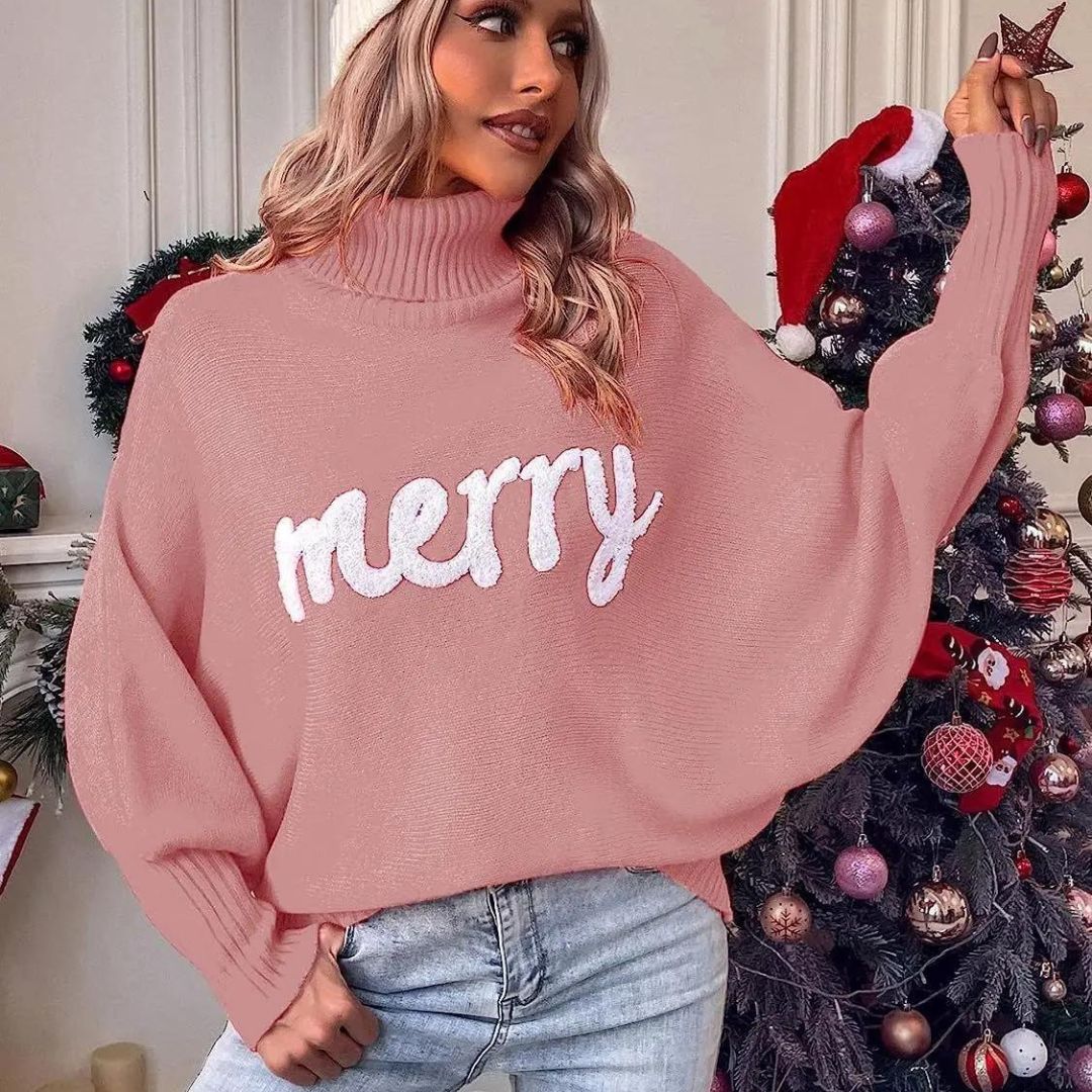 Cindy | Warmer festlicher Damen-Rolli für Weihnachten
