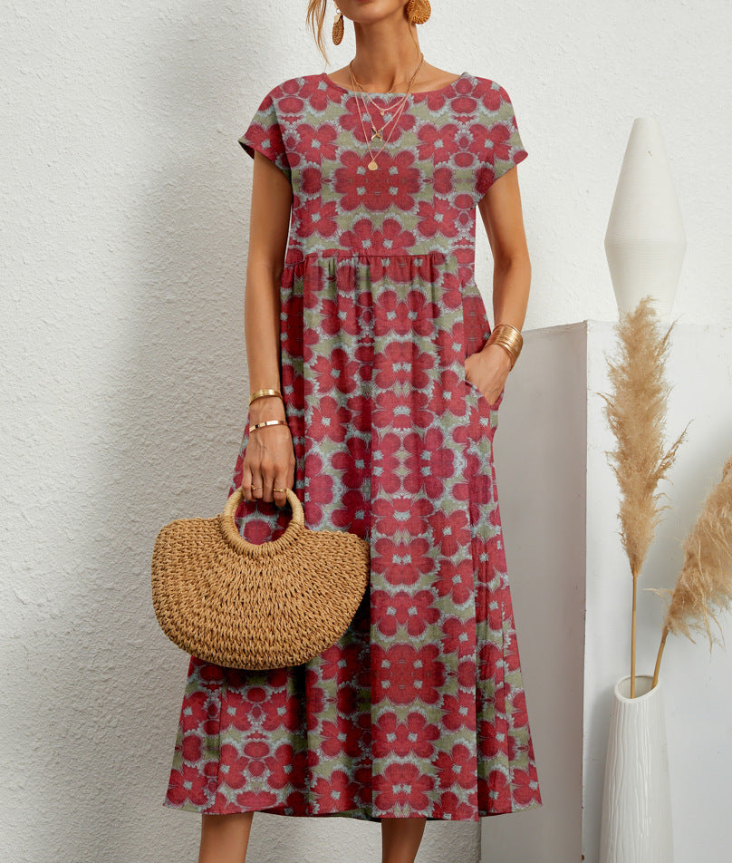 Josiane | Elegantes Blumenkleid
