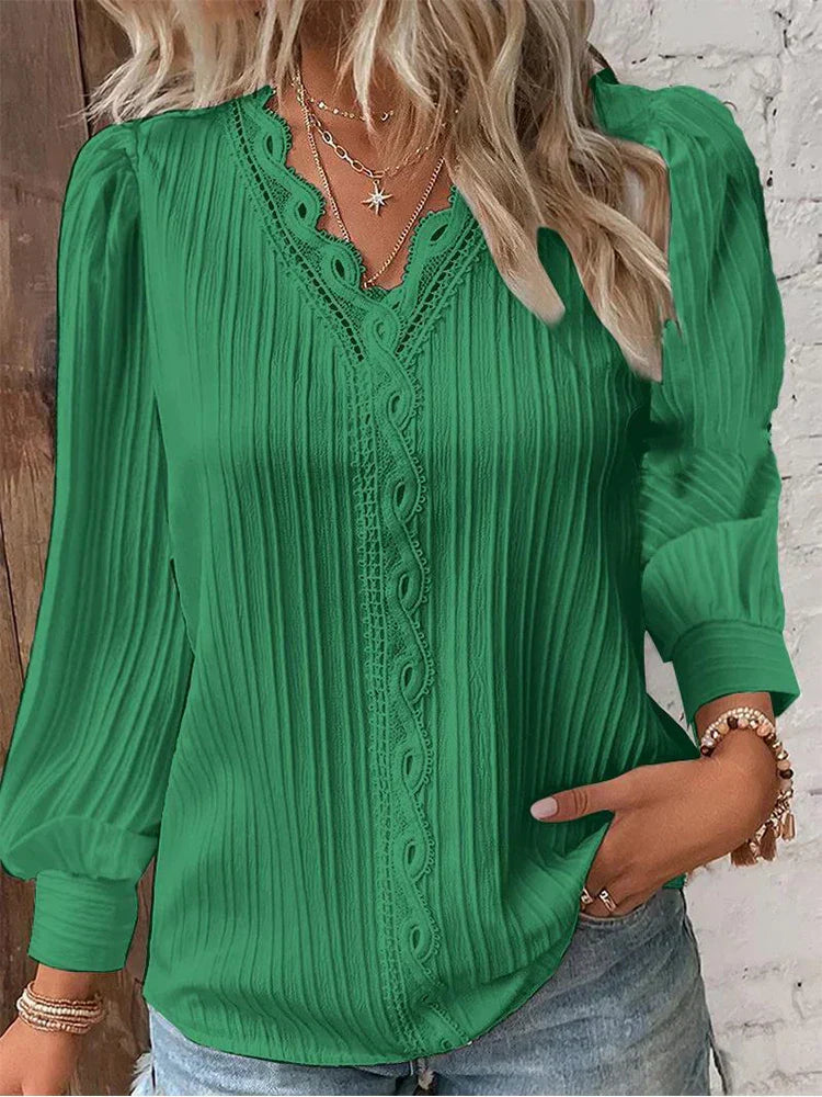 Lunorix™ | Leichte Bluse mit Spitzendetails