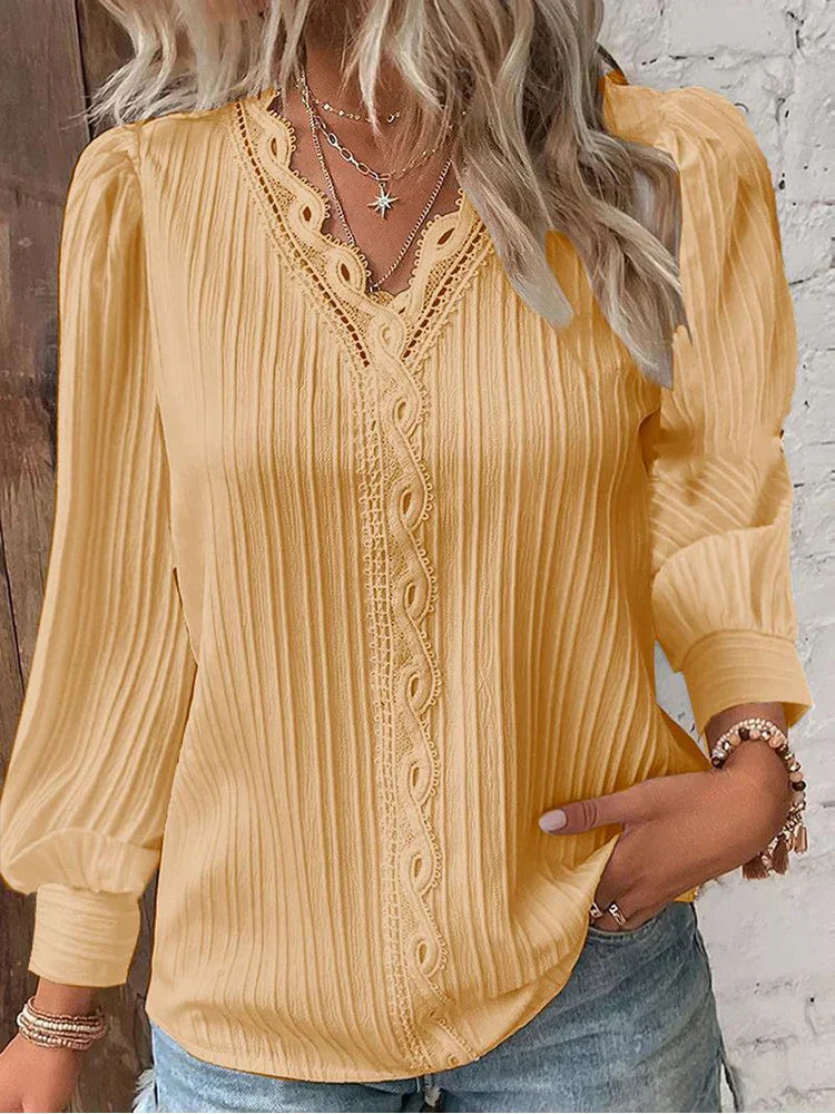Lunorix™ | Leichte Bluse mit Spitzendetails