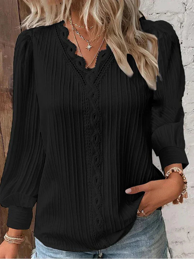 Lunorix™ | Leichte Bluse mit Spitzendetails