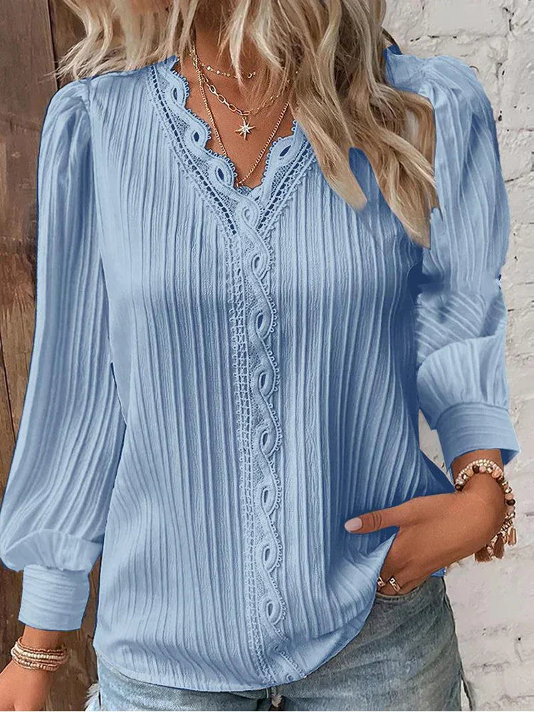 Lunorix™ | Leichte Bluse mit Spitzendetails