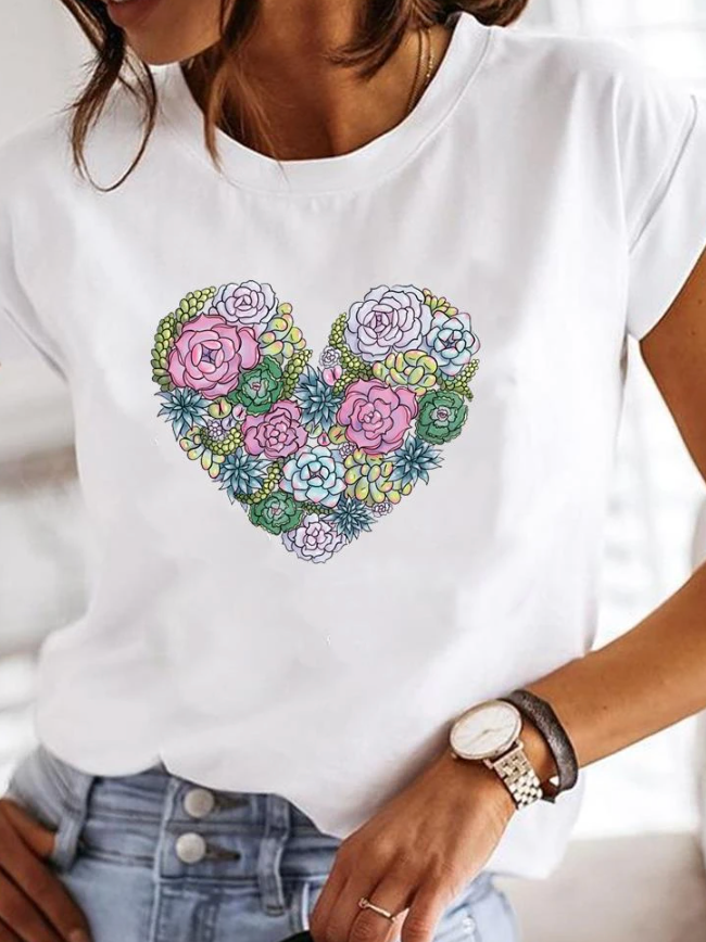 Osalinda - Stylisches T-Shirt mit extravaganten Sommermotiven