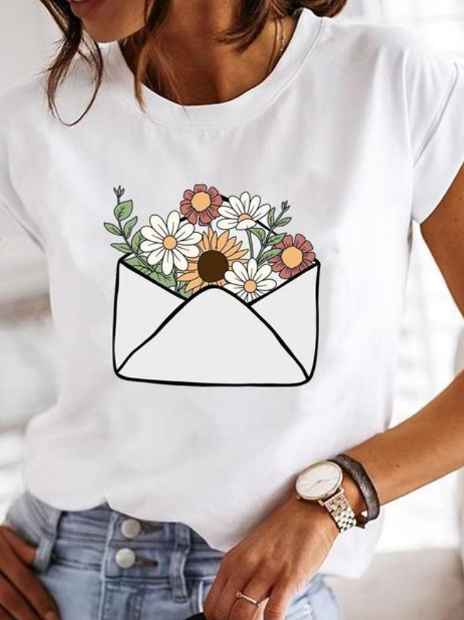 Osalinda - Stylisches T-Shirt mit extravaganten Sommermotiven