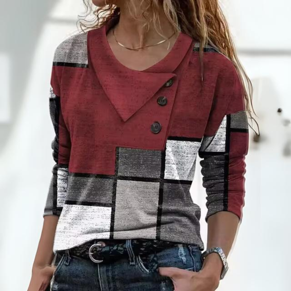 Gisella - Lässiges Herbst Langarmshirt
