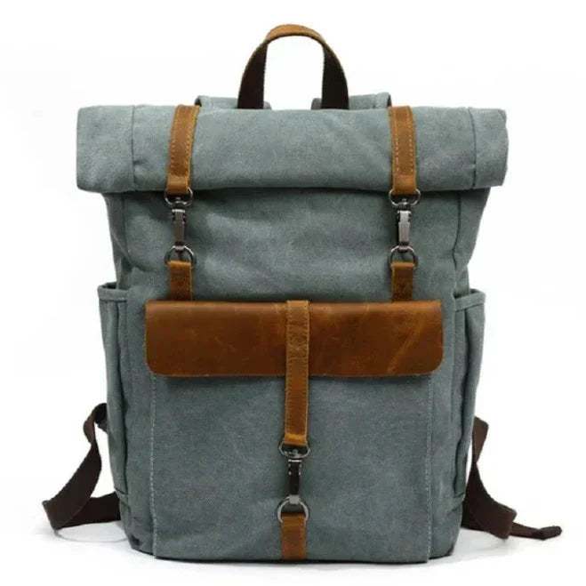 Benjamin | Großer Canvas-Laptop-Reiserucksack