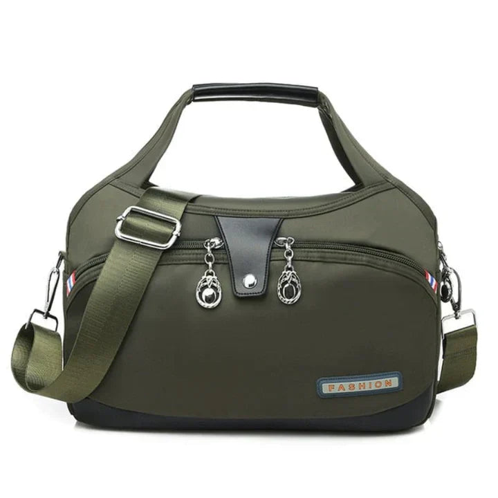 Gisela | Modische Tasche mit Fächern und Reißverschlussfach
