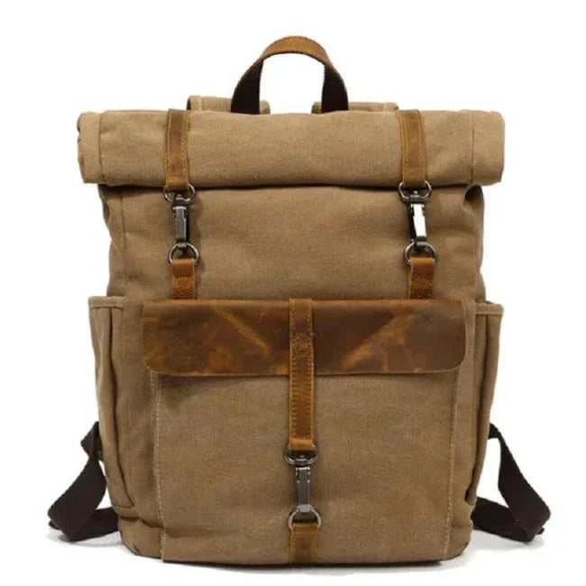 Benjamin | Großer Canvas-Laptop-Reiserucksack