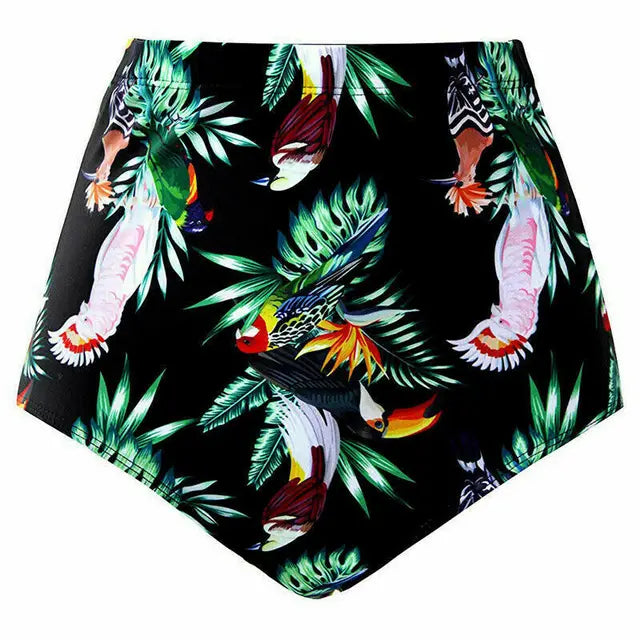 Noelia® | Sommer Damen High Waist Bikini Slip Floral Bademode