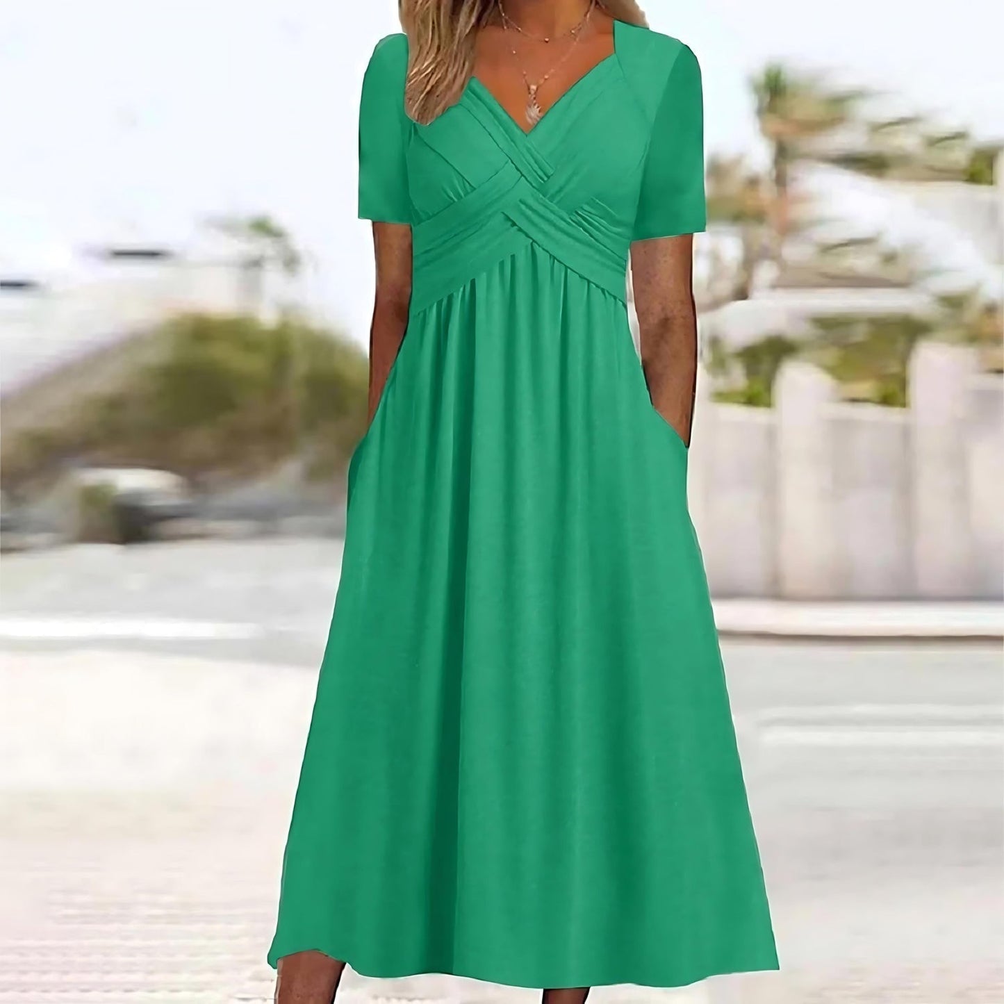 Jamal™ | Elegantes Midikleid mit Bauchbedeckung
