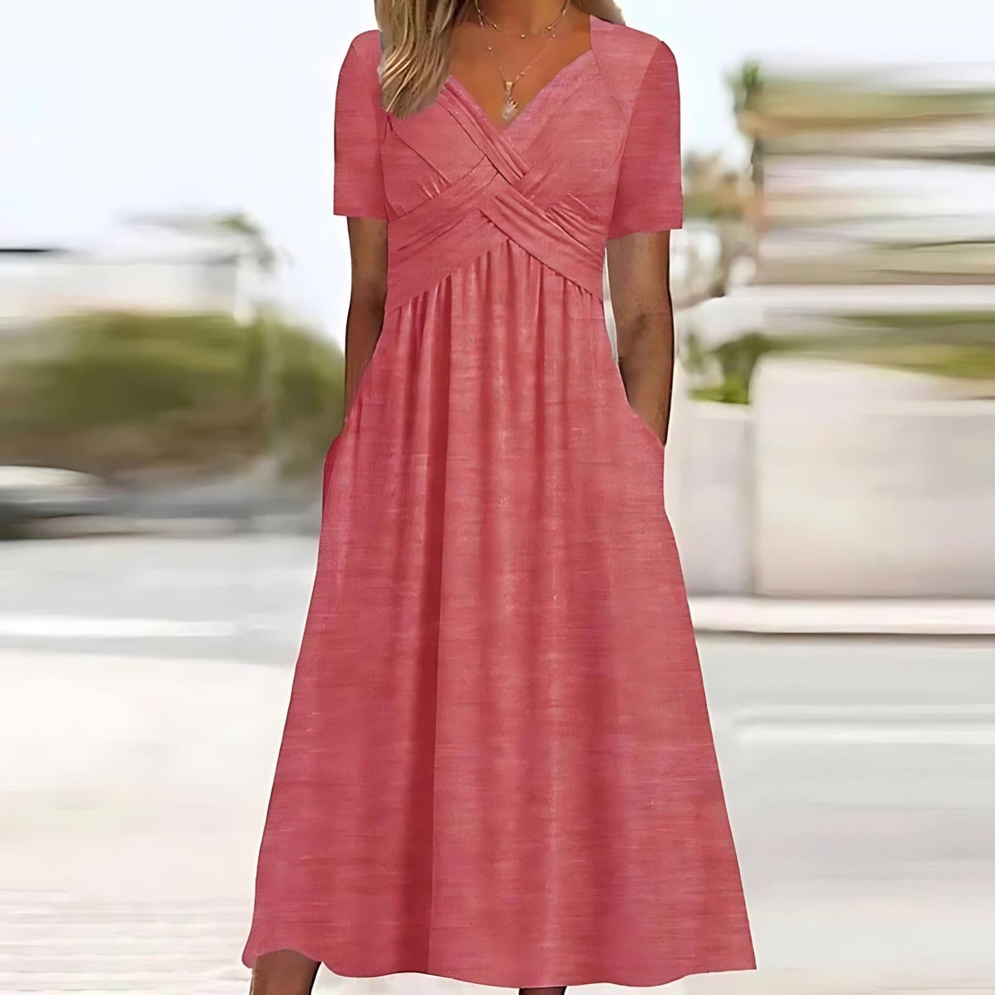 Jamal™ | Elegantes Midikleid mit Bauchbedeckung