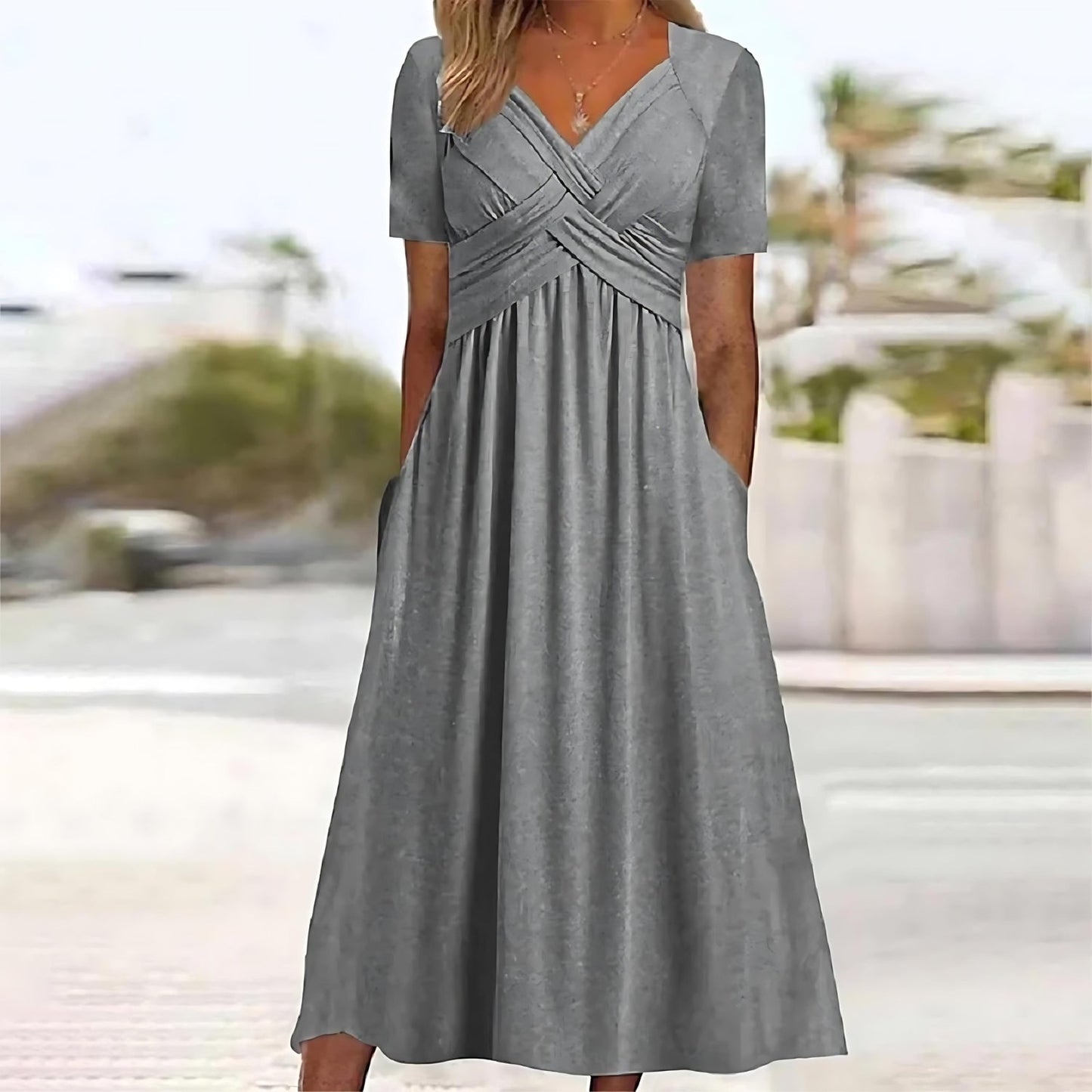 Jamal™ | Elegantes Midikleid mit Bauchbedeckung