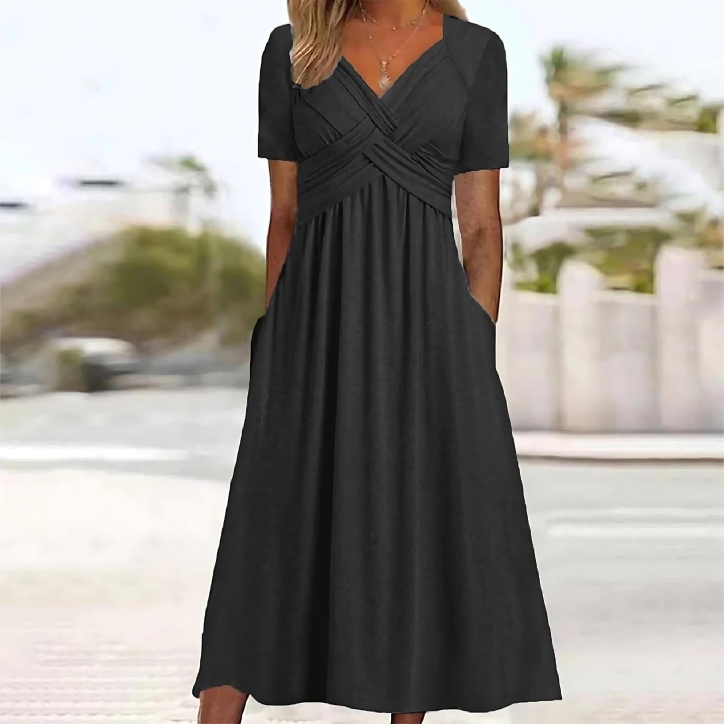 Jamal™ | Elegantes Midikleid mit Bauchbedeckung