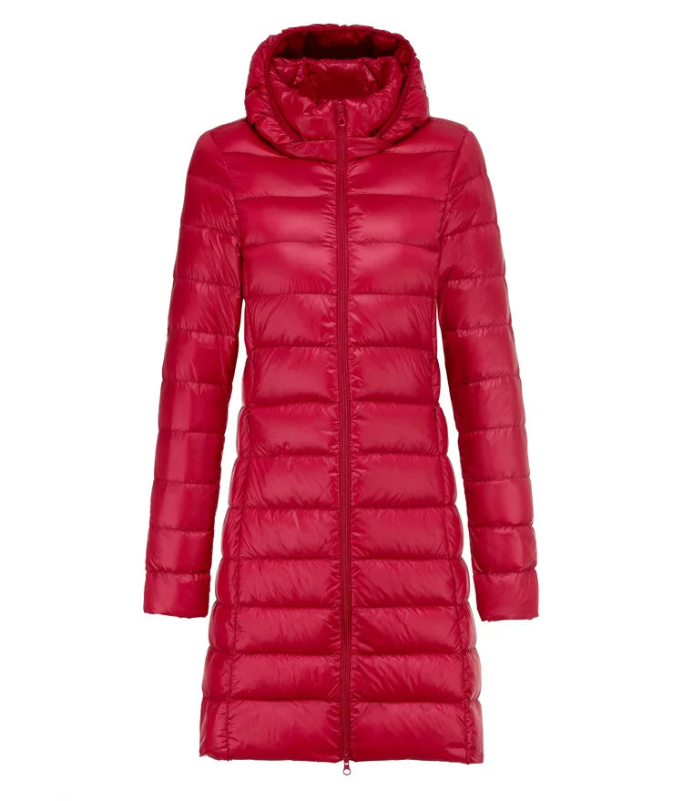 Arlithra™ | Ultraleichte lange Daunenjacke