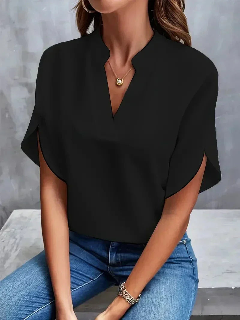 Lis - Luxusfrauen Elegante Chiffonbluse