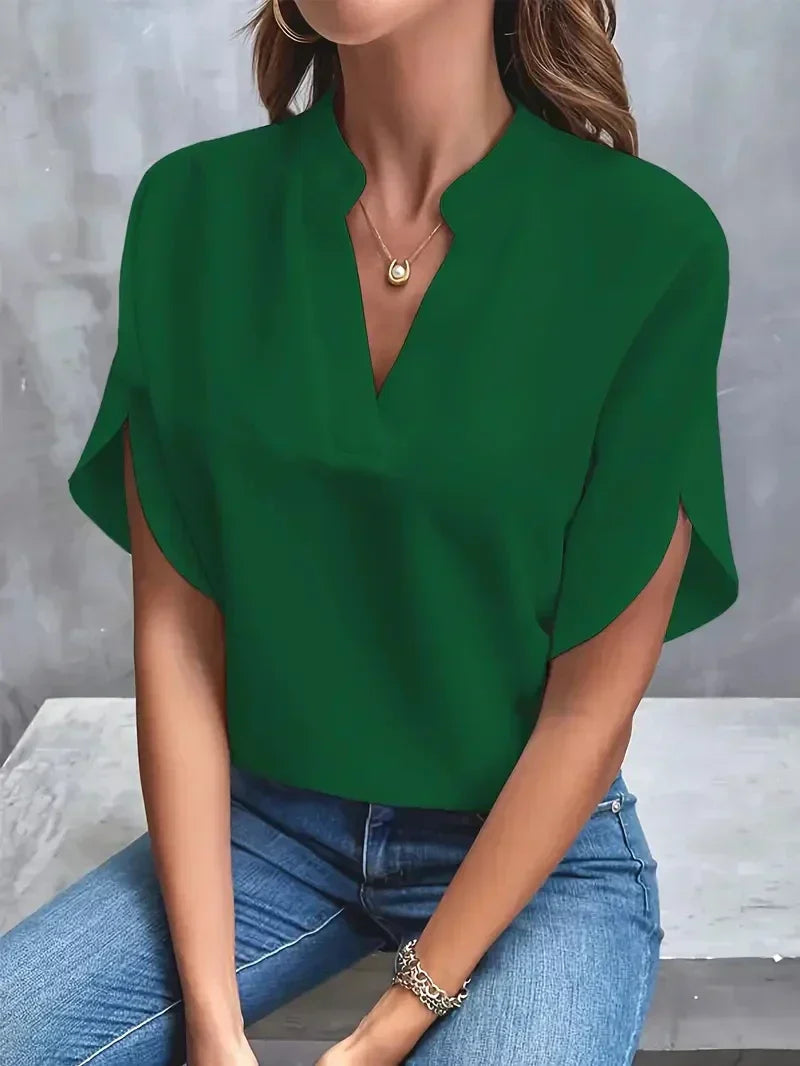 Lis - Luxusfrauen Elegante Chiffonbluse