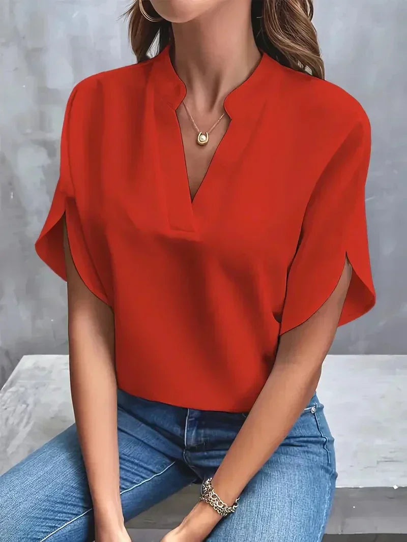 Lis - Luxusfrauen Elegante Chiffonbluse