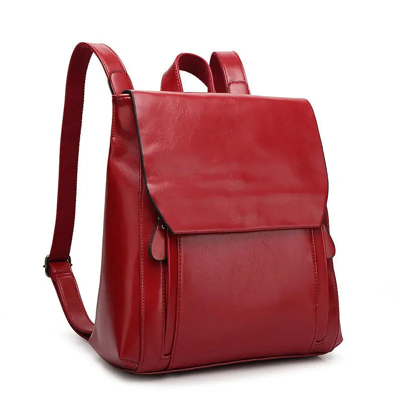 Carmine | Eleganter Laptop-Rucksack aus PU-Leder - gepolstert & praktisch