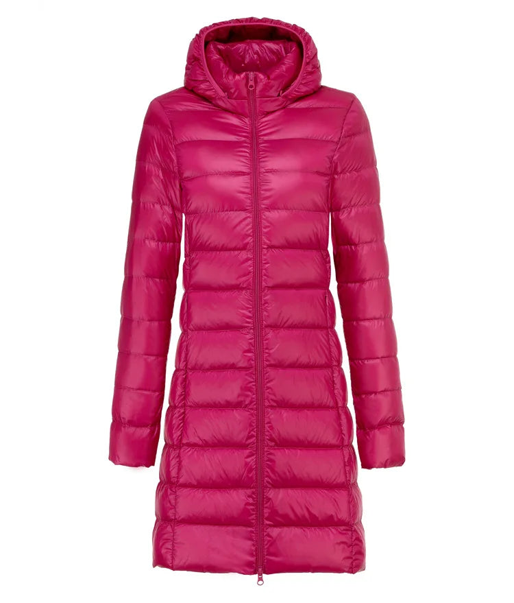 Arlithra™ | Ultraleichte lange Daunenjacke