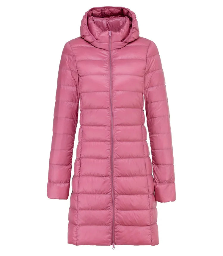 Arlithra™ | Ultraleichte lange Daunenjacke