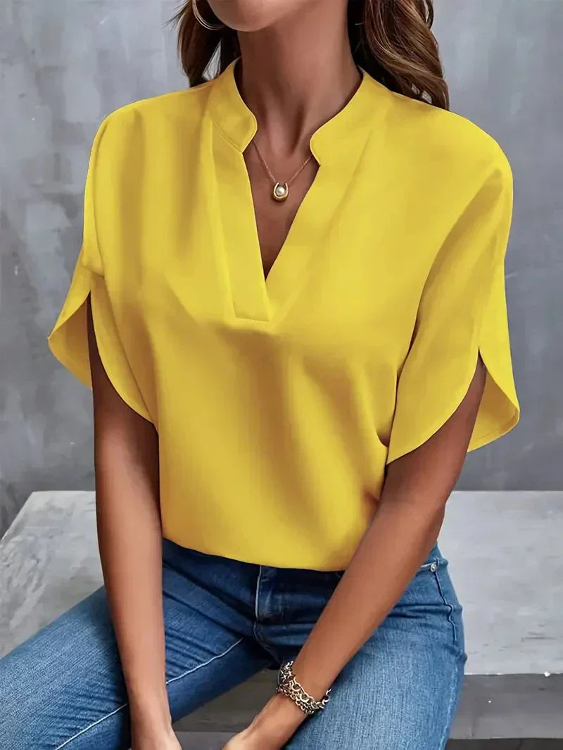 Lis - Luxusfrauen Elegante Chiffonbluse