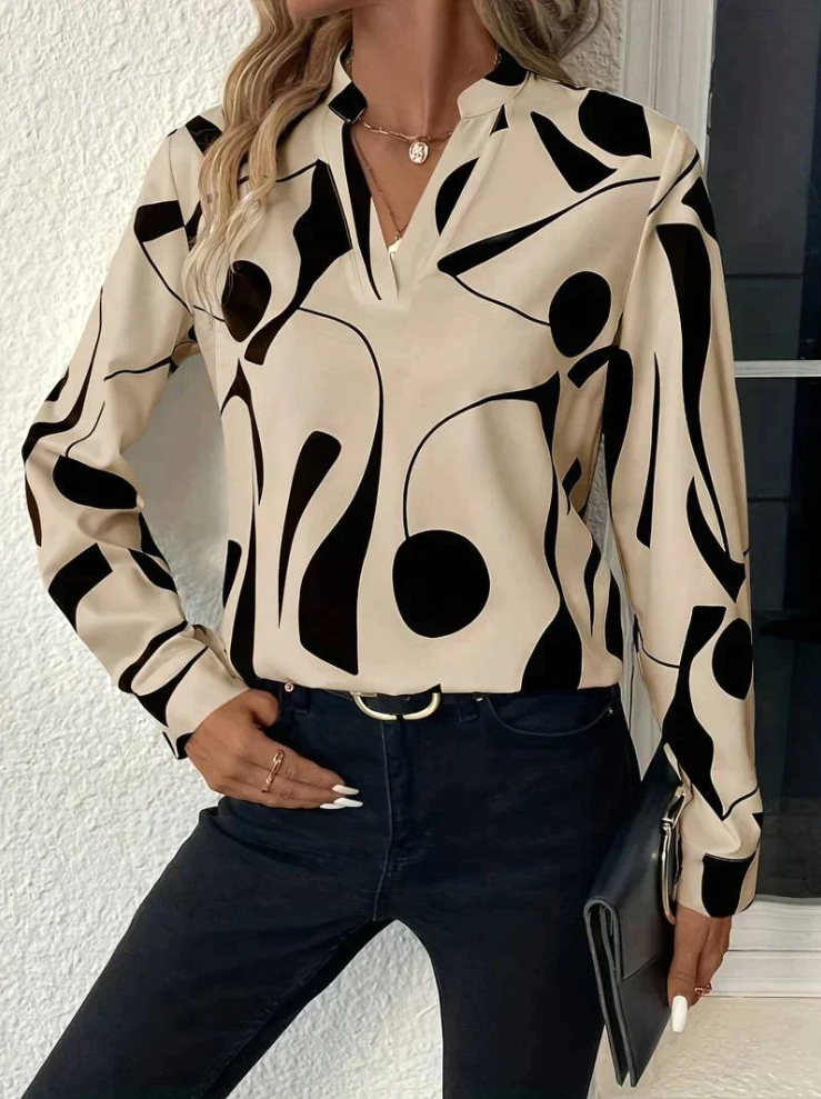 Isabelle Bluse Frau - Stylisch und Gedruckt