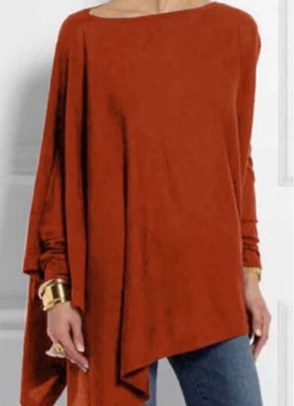 Iris | Eleganter Poncho aus Kaschmirmischung mit asymmetrischem Schnitt