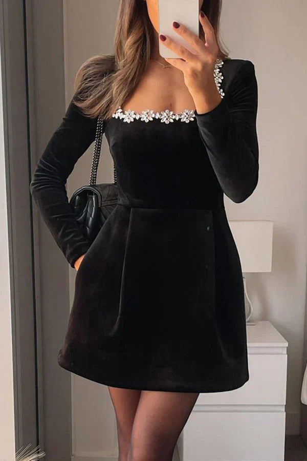 Artemis™ | Paris - Kleid aus Samt und Diamanten