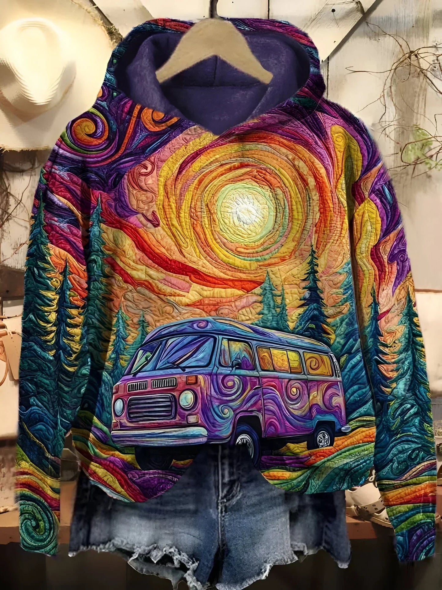 Kaero™ | Retro Roadtrip Kapuzensweatshirt