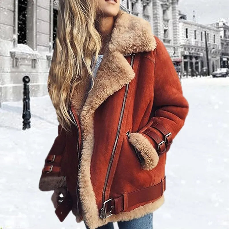 Lederschnallen-Jacke