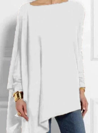 Iris | Eleganter Poncho aus Kaschmirmischung mit asymmetrischem Schnitt