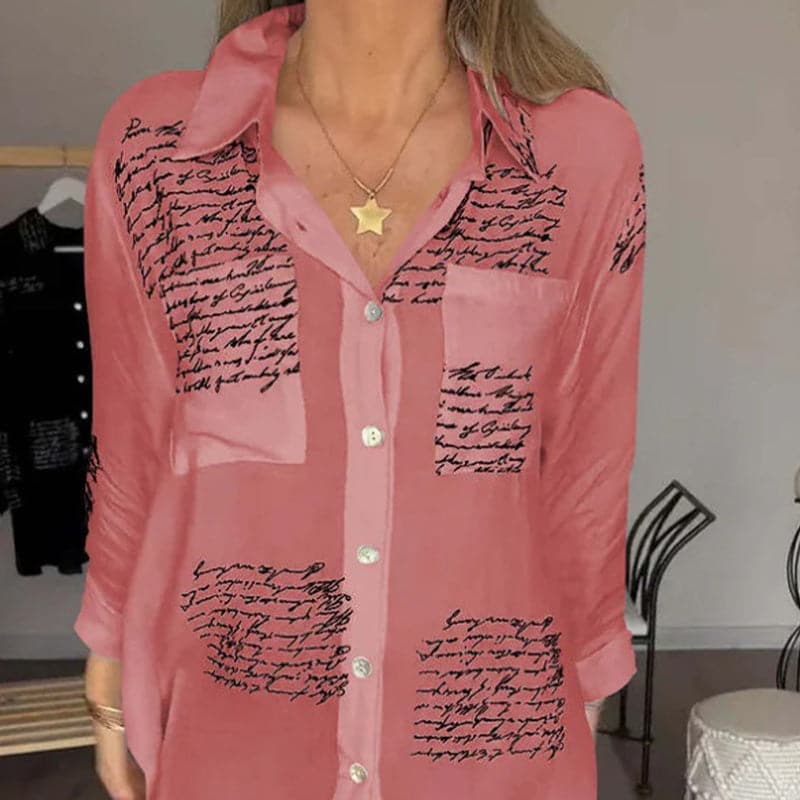 Maryam | Elegante lange Bluse mit Knöpfen