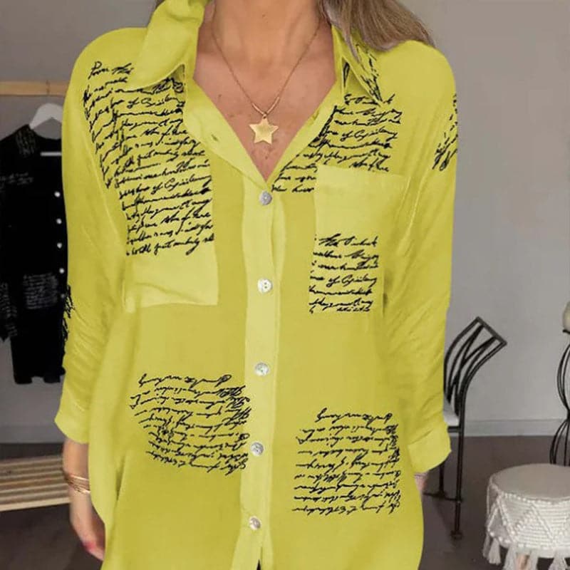 Maryam | Elegante lange Bluse mit Knöpfen