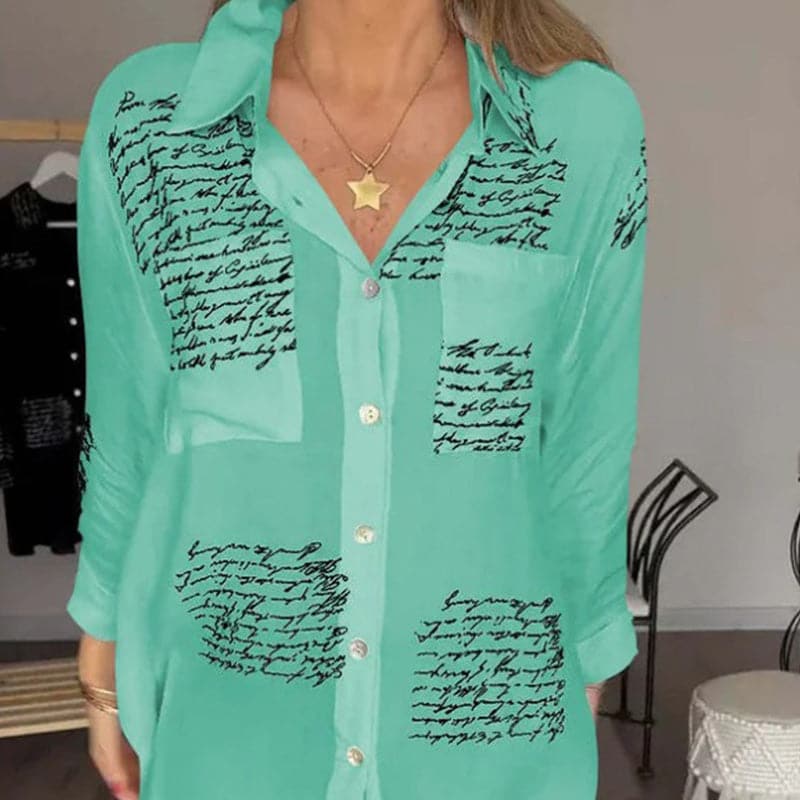 Maryam | Elegante lange Bluse mit Knöpfen