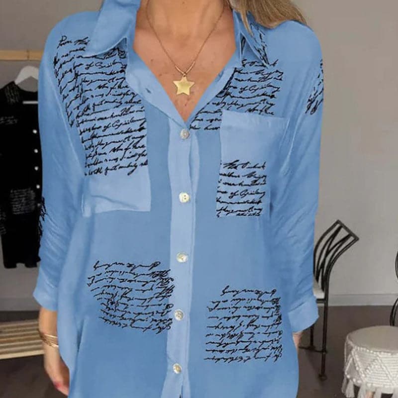 Maryam | Elegante lange Bluse mit Knöpfen