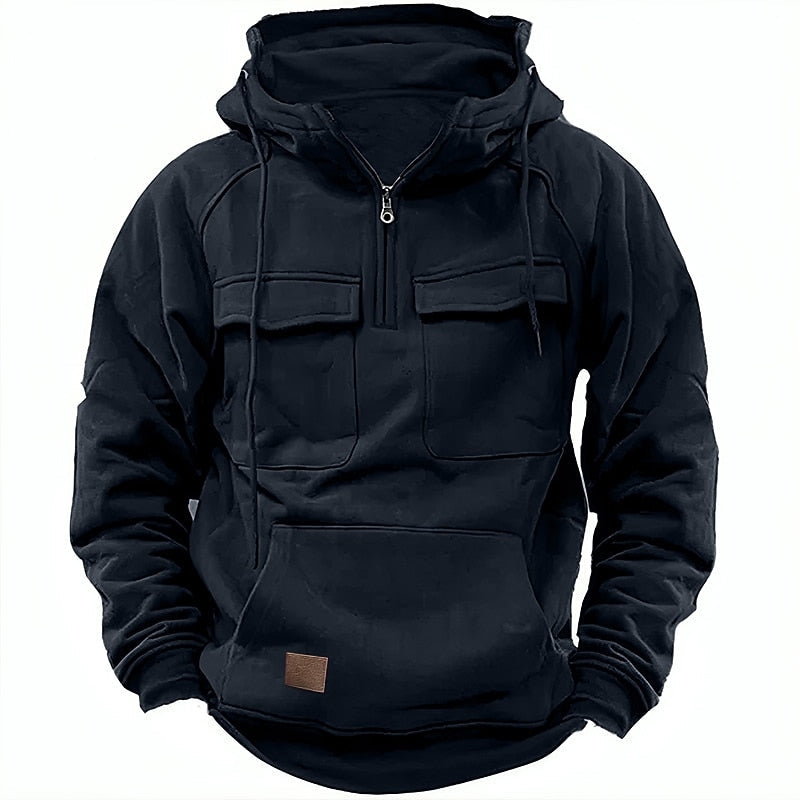 Nolan™ | Bequemer Winterhoodie mit Reißverschluss