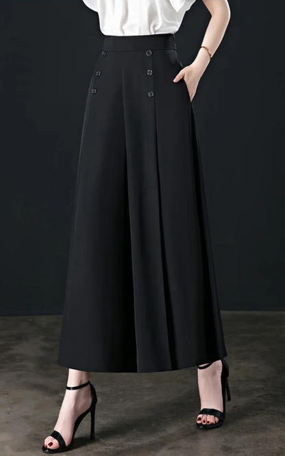Kameya - Elegante geknöpfte Hose für Frauen