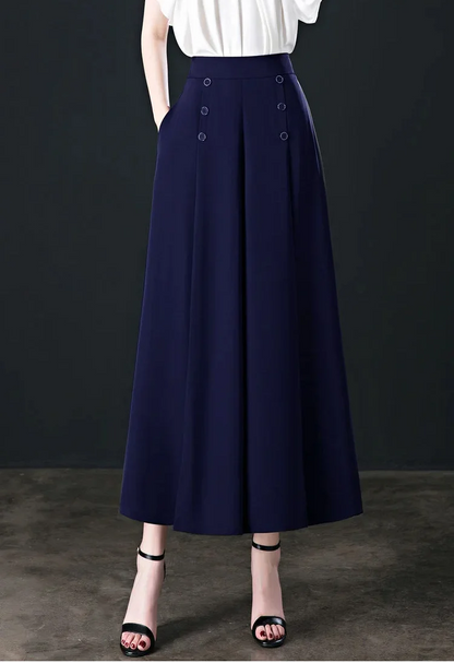 Kameya - Elegante geknöpfte Hose für Frauen