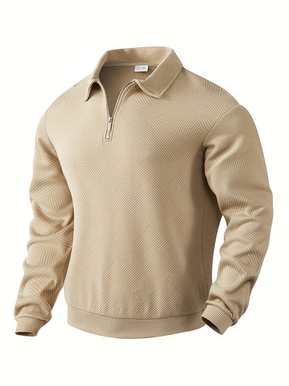 Vanessa™ | Vintage Zip-Up Trui met Geometrisches Design