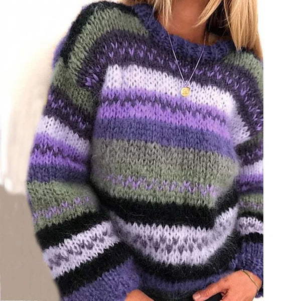 Lumora™ | Farbenfroher Jacquard-Pullover
