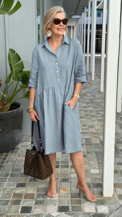 Palmer - Neues Freizeitkleid für Damen aus Leinen und Baumwolle
